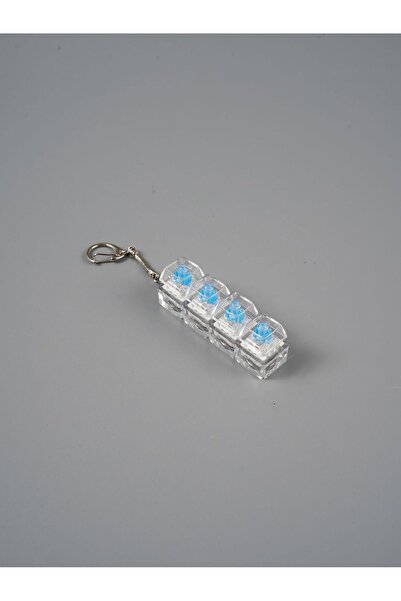 TrendTopic Klavye Anahtarlık Stres Oyuncağı 4 Tuşlu Işıklı