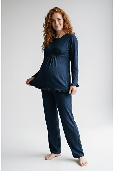 venera Pajama Set with Breastfeeding Feature, Specifically Designed for Pregn...