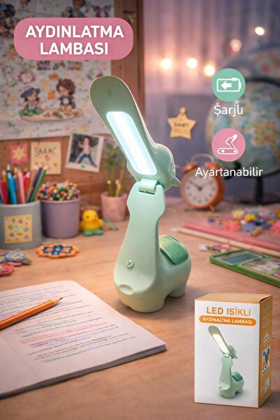 Lamp Masa Lambası Kablosuz Ledli 2 renk Şarjlı model 6