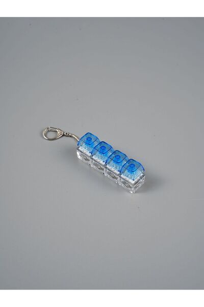 TrendTopic Klavye Anahtarlık Stres Oyuncağı 4 Tuşlu Işıklı