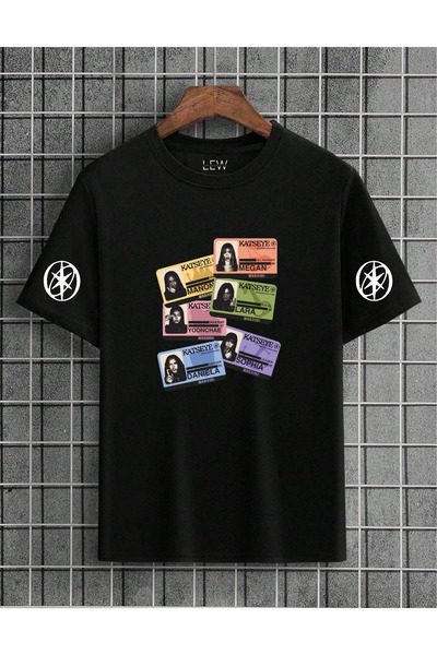 lovver Tricou respirabil din bumbac cu imprimeu premium, cu design special Ka...