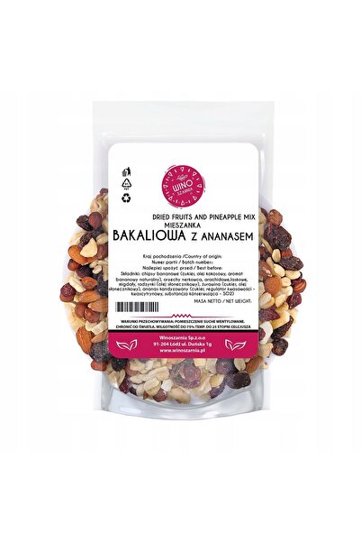 winoszarnia Mieszanka Bakaliowa z ananasem - 1kg Mieszanka orzechowa
