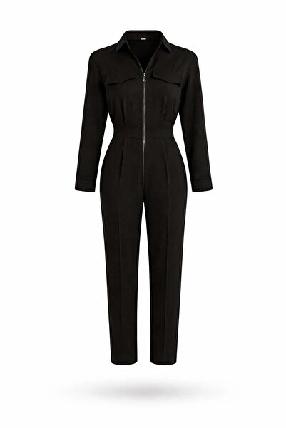 5in1Canpolat Black Mono Jumpsuit