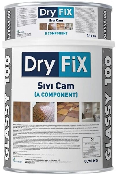 Dryfix Glassy-100 Sıvı Cam, Zemin Koruma, Likit Membran, 0.8 L (A:0.7+B:0.1)