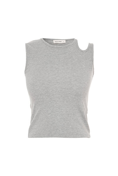 Mudo Window-Detail Cycling Neck Tank Top