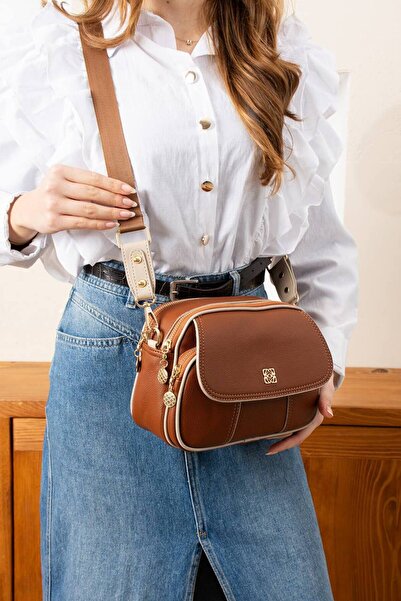 OZ&BU Multi-Useful Soft Leather Crossbody and Shoulder Bag with 5 Compartment...