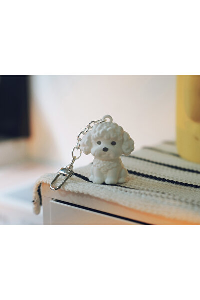 CESTOPİENO Σγουρό Μπρελόκ Γούρι Κουτάβι Σκύλου Αξεσουάρ Τσάντας 4x5 εκ.