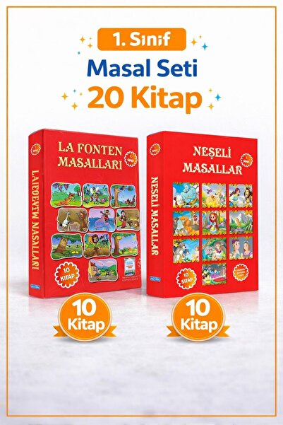 Parıltı Yayınları 1. Sınıf Hikaye Seti Neşeli Masallar - La Fonten Masalları ...