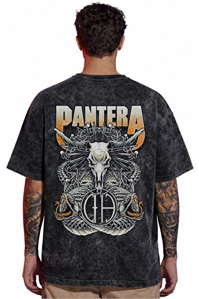 SEVBANO Dizajn Pantera rok metal muzičkog benda, unisex majica sa leđnim prin...