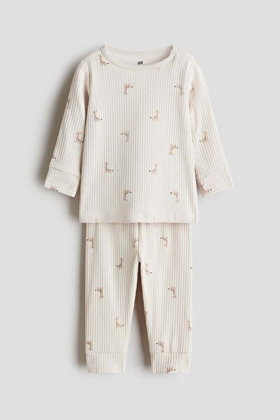 H&M Ribbed cotton set