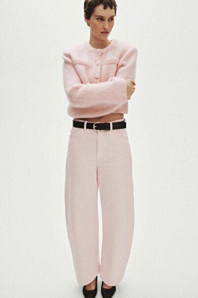 H&M Barrel Regular Waist Ankle Jeans