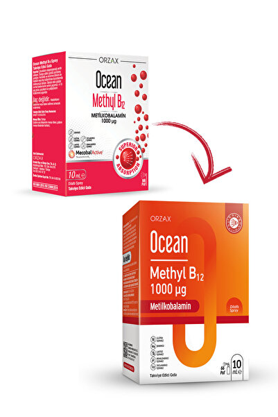 Orzax Ocean Methyl B12 Dilaltı Sprey 10 ml