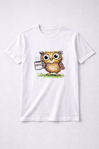 JOLT Unisex Διασκεδαστικό Λευκό T-Shirt Αριθμός Μοντέλου: 002