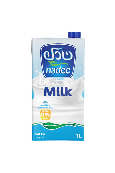 YABANEEZ حليب كامل الدسم "ناديك" (عبوة كرتونية تحتوي على 12 عبوة)