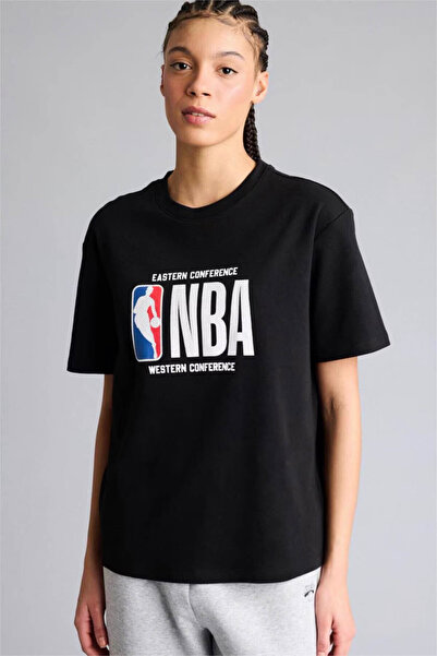 DeFacto NBA Μαύρο Γυναικείο T-Shirt με Λογότυπο G0717AX/BK81