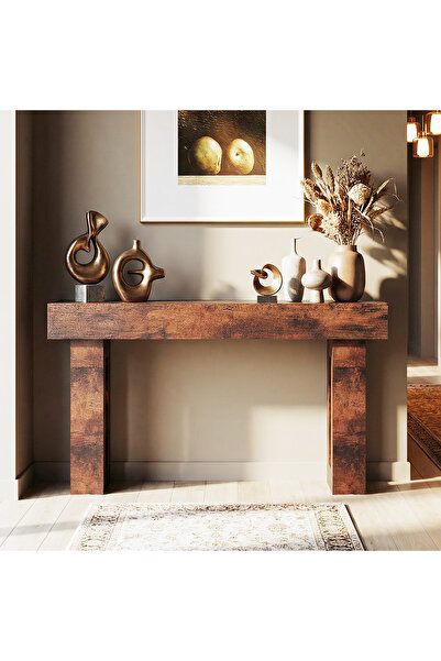 VariFurnx 160*35*90cm Console Table with Power Outlet Farmhouse Long Entryway...