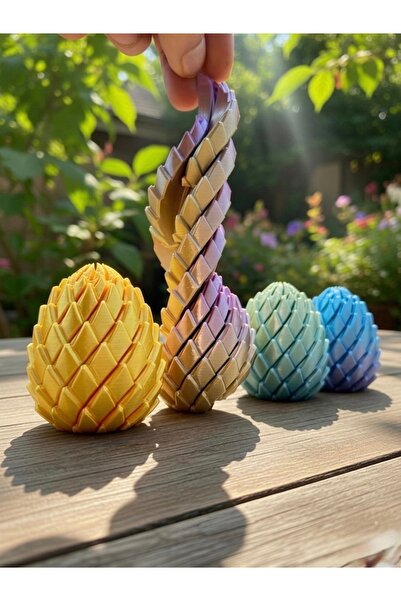 3D Özel Tasarım Hareketli Kristal Ejderha Figürü - Baskı Esnek Dragon Masa Ak...