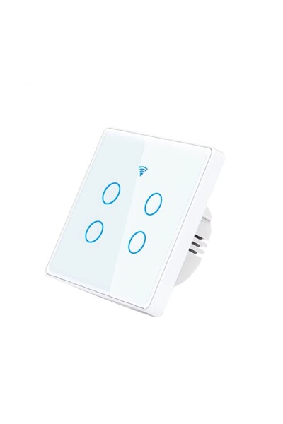 OEM Έξυπνος διακόπτης με ή χωρίς ουδέτερο, Wi-Fi, 10Α, 4 κανάλια, Σκληρυμένο ...
