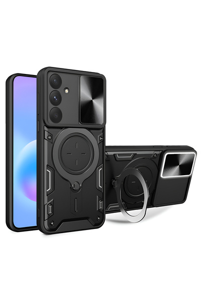 Stef's Cat Θήκη για Samsung Galaxy A57 5G, Γάτα του Στεφ, CamGuard Pro, μαύρο