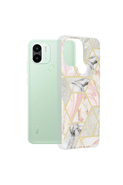 Techsuit Husa pentru Xiaomi Redmi A1+ / Xiaomi Redmi A2+, Marble Series, prot...