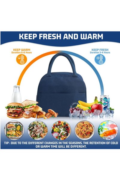 EHOME Insulated Lunch Bag, Leakproof Lunch Box for Cooling/Warming, Portable Bag for Work, Picnic, Travel