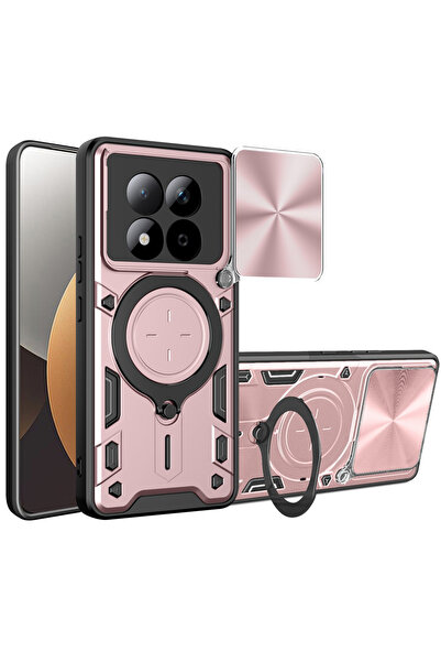 Techsuit Husa pentru Xiaomi Redmi Note 15 Pro 5G, Techsuit, TPU, Roz Auriu