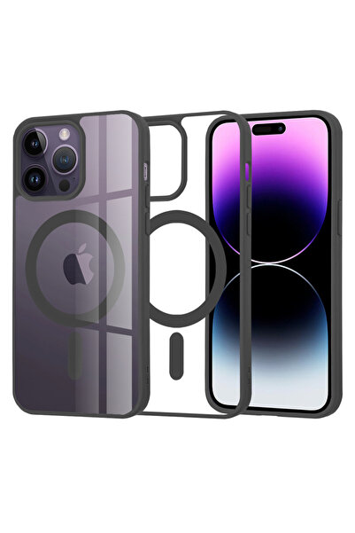 Techsuit Θήκη για iPhone 14 Pro Max, MagSafe Pro, αντικραδασμική, μαύρη