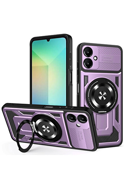 DAMUR Husa TitanFlex Ring Samsung Galaxy A06, Structură robustă, Suport magne...