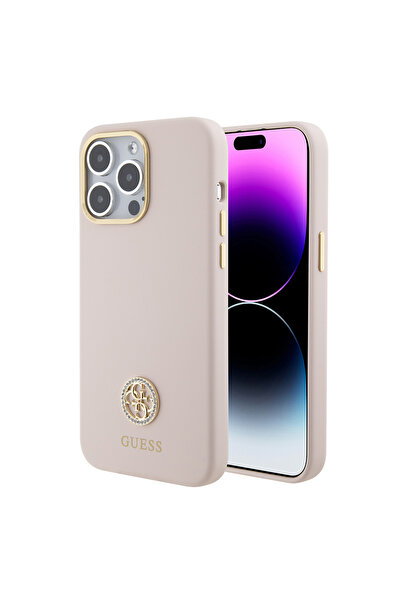 Stef's Cat iPhone 15 Pro Max Case, Stef's Cat, Silicone Logo Strass 4G (GUHCP...