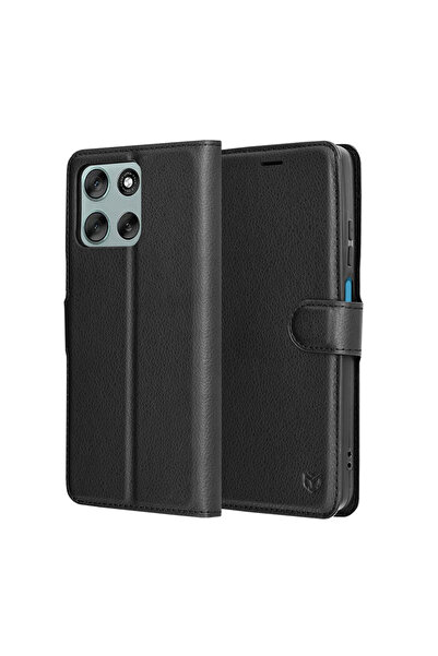 Stef's Cat Husa pentru Motorola Moto G56, Stef's Cat, Leather Folio, negru