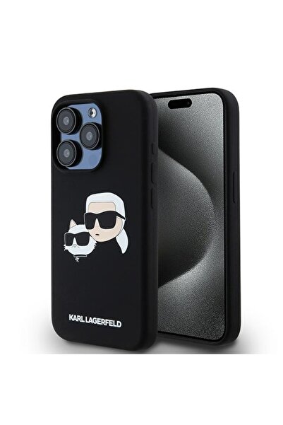 OEM Husa pentru iPhone 15 Pro Max, Karl Lagerfeld, Protectie, negru