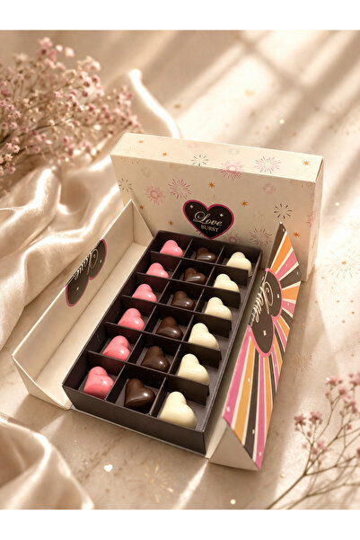 Tokoo Love Burst - kalp şekilli patlayan şeker dolgulu aromalı çikolata