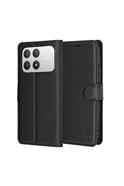 Techsuit Θήκη για Xiaomi Poco F8 Pro, Techsuit, PU, ​ ​ Μαύρο