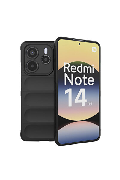 Techsuit Калъф за Xiaomi Redmi Note 14 5G, Магически щит, удароустойчив, черен