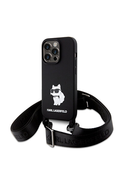 Stef's Cat Husa pentru iPhone 15 Pro Max, Stef's Cat, Silicone Crossbody (KLH...