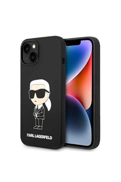 OEM Husa pentru iPhone 14 Plus, Karl Lagerfeld, Protectie, negru