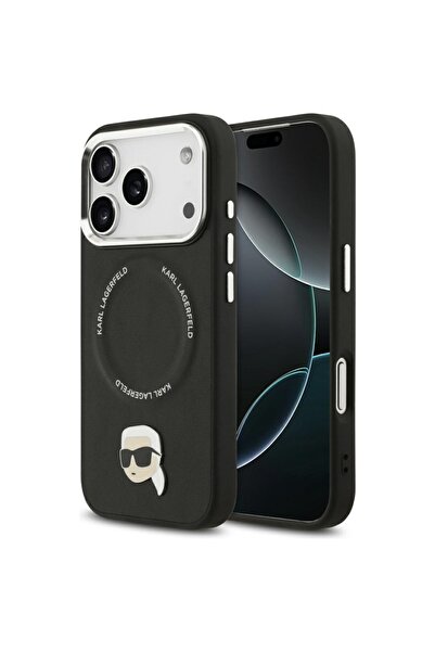 Stef's Cat Husa pentru iPhone 17 Pro, Stef's Cat, Leather Karl Pin MagSafe (K...