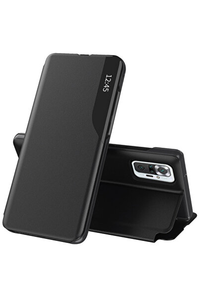 Techsuit Θήκη για Xiaomi Redmi Note 10 Pro, Techsuit, PU, ​ ​ Μαύρο