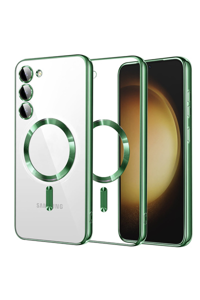 Techsuit Husa pentru Samsung Galaxy S23 Plus, Luxury Crystal MagSafe, protect...