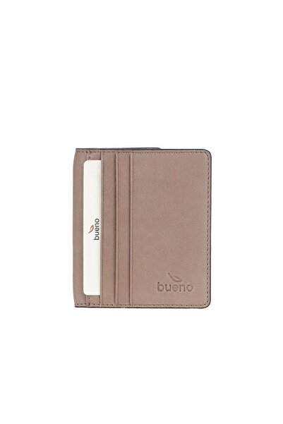 BUENO Shoes Gray Leather Wallet 01Uc4004