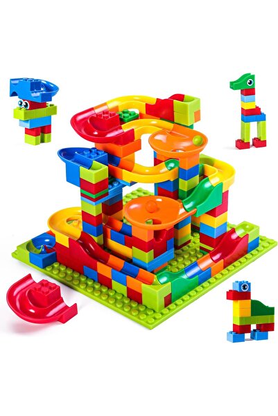 Arabest 168-Piece Mini Marble Run Building Blocks,Classic STEM Toy for 3+ Kid...