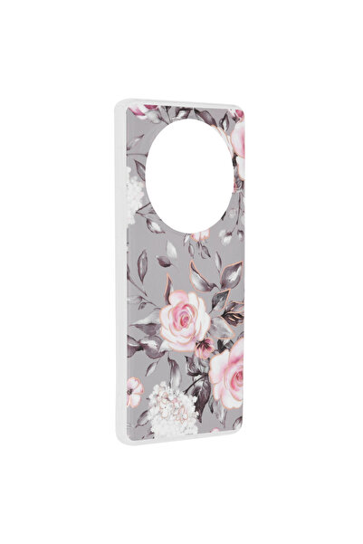 Techsuit Husa pentru Honor Magic6 Lite, Marble Series, protectie antisoc, gri