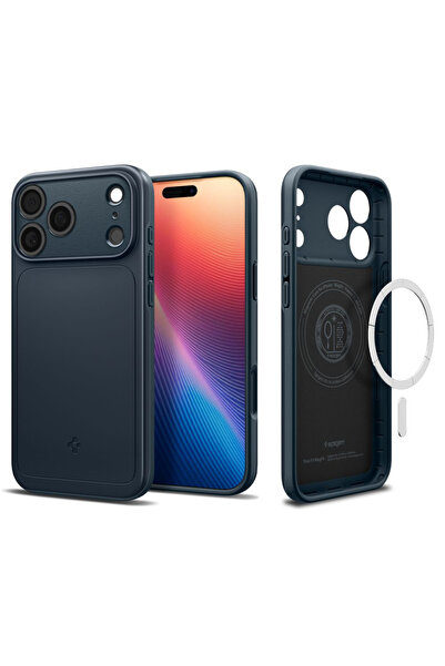 Spigen Husa pentru iPhone 17 Pro Max, Spigen, Policarbonat, Albastru Inchis