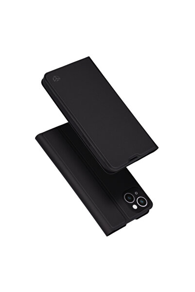 Techsuit Husa pentru iPhone 14 Plus, Magskin Book, protectie antisoc, negru