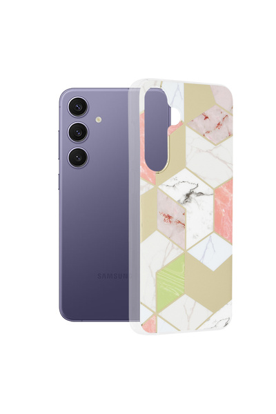 Techsuit Husa pentru Samsung Galaxy S24 Plus, Marble Series, protectie antiso...