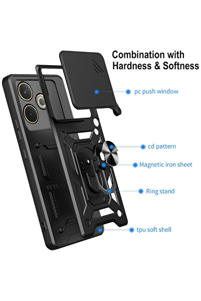 Techsuit Husa pentru Samsung Galaxy Xcover7 Pro, CamShield Series, protectie antisoc, negru