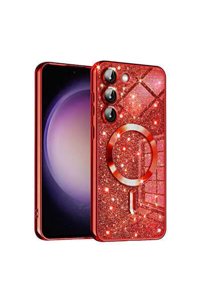 Techsuit Husa pentru Samsung Galaxy S23 Plus, Luxury Glitter MagSafe, protect...