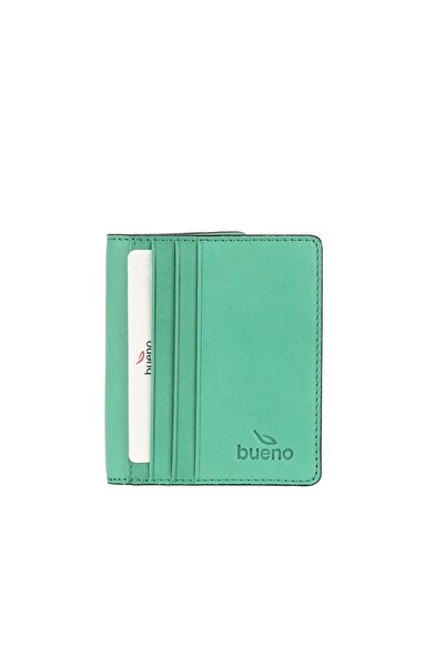 BUENO Shoes Green Dark Leather Wallet 01Uc4004