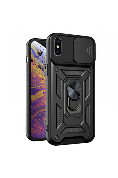 DAMUR Husa Armor CamShield Ring Apple iPhone XS Max, Clapeta Camera, Structur...
