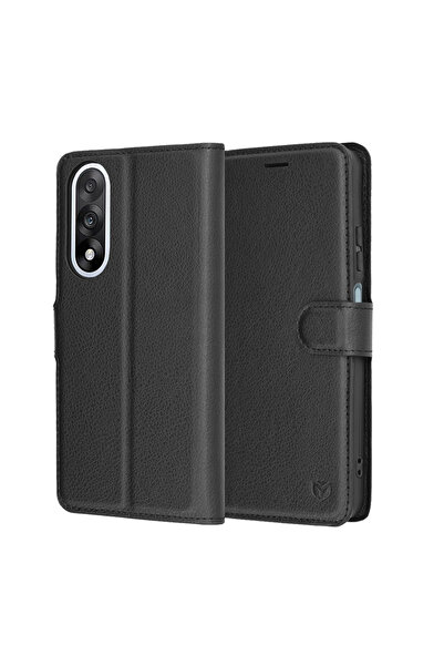 Stef's Cat Husa pentru OnePlus Nord 5, Stef's Cat, Leather Folio, negru